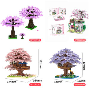 EPT 2151pcs Kirschblüten baum kompatible Baustein-Sets Blumen bau Geschenk Bouquet DIY Ziegel Dekoration Mädchen Spielzeug - Product Image 6