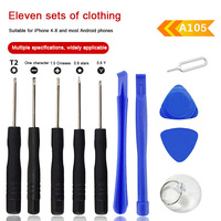 Herramienta de Desmontaje para iPhone de Apple, Juego de 9/10/11 Piezas, 25 en 1, Multiusos, 45 #   Kit de destornilladores de acero con estuche rígido para reparación de iPhone 7/X