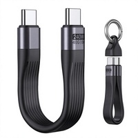 Câble USB-C PD 240W - USB 4.0 - Transfert de données 40 Gbps - Affichage vidéo 8K 60 Hz - Thunderbolt 3/4 pour ordinateurs portables, smartphones, tablettes