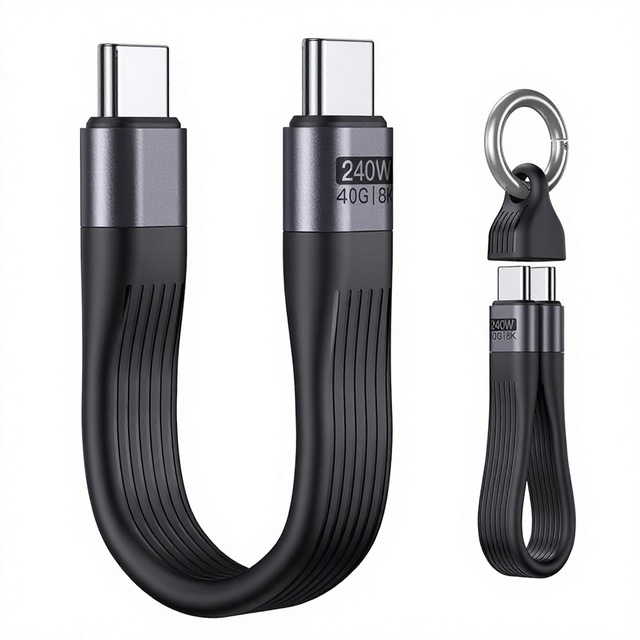 PD 240W USB-C Cable-USB 4.0 40Gbps Data Transfer 8K 60Hz Video Display Thunderbolt 3/4 for Laptops Smartphones Tablets