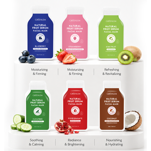 Masque facial aux fruits en marque propre, hydratant, raffermissant, pour tous types de peaux - Product Image 4