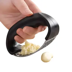 Prensa de Ajo Manual de Acero Inoxidable, Picadora Manual de PP para Picar Frutas y Verduras, Accesorio de Cocina - Product Image 2