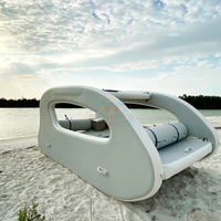 Bateau de pêche gonflable électrique flottant en Offre Spéciale bateau gonflable solaire durable avec moteur pour les jeux d'eau