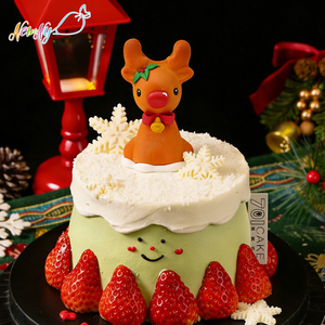 Listo para Enviar, en Stock, Decoración Comestible Navideña para Pastelería, Figuras Comestibles 3D, Adorno de Azúcar Comestible para Pastel - Product Image 1