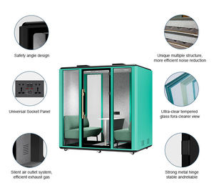 Glory Merge Promotion : Cabine de bureau portable, cabine téléphonique, espace de travail privé, modules de bureau modulaires et amovibles, installation facile - Product Image 3