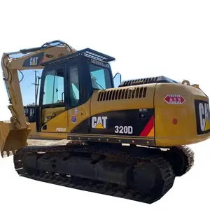 Escavadeiras usadas escavadeira Cat320 Cat320D de 20 toneladas para venda em Xangai Tratores originais mais vendidos