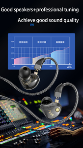 Auricolari In-Ear Hi-Fi con Driver Dinamici 2DD e Armatura Bilanciata, Cuffie Monitor Cablate di Alta Qualità con Microfono - Product Image 6