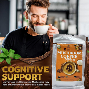 OEM Service Private Label fungo organico caffè criniera di leone con probiotico 11 in 1 fungo caffè massimizzare la vostra <span class=keywords><strong>salute</strong></span> - Product Image 5