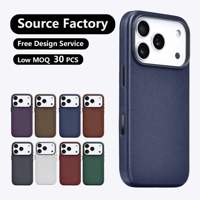 New Arrival Genuine Leather Phone case Cell Phone Cover Mobile Phone for iphone 17 16 15 14 13 12 11 10 Pro Max Mini