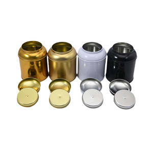 Fabbrica commestibile rotondo metallo latta lusso sciolto scatola di tè in latta contenitore imballaggio lattine di tè all'ingrosso per il tè - Product Image 1