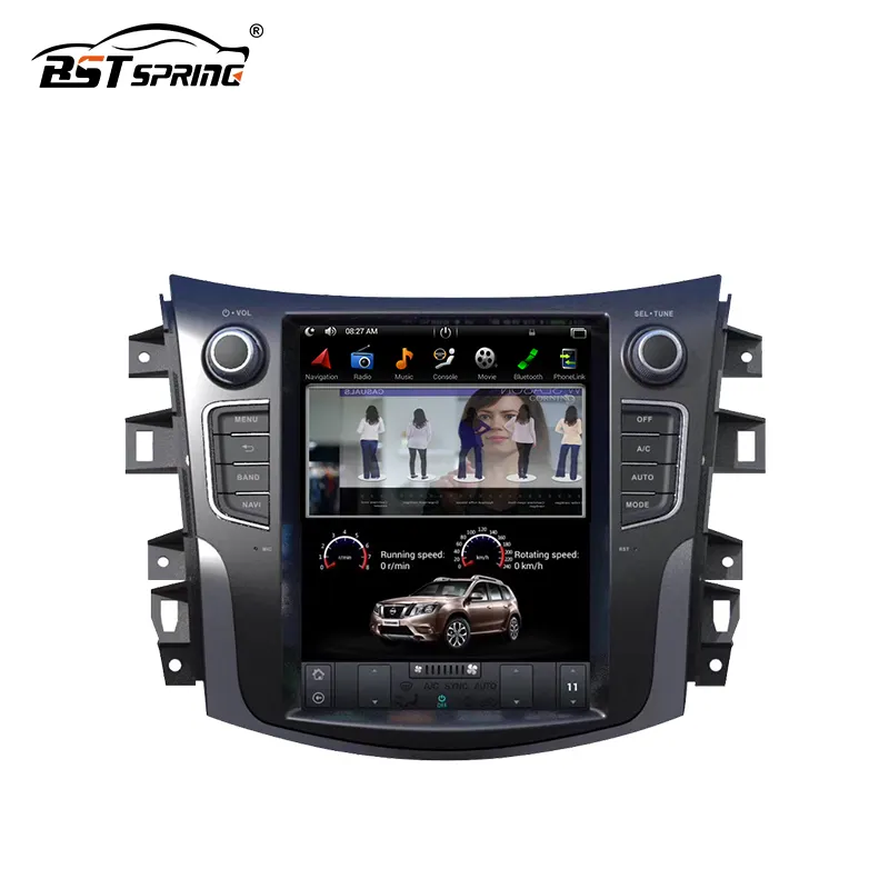 Bosstar टेस्ला मॉडल एंड्रॉयड कार डीवीडी वीडियो प्लेयर स्टीरियो निसान Navara Np300 टेरा 2014-2018 के लिए जीपीएस के साथ ऑटो एक/सी