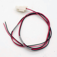 Cable de Conexión de 2 Pines Blanco con Bloqueo, Cable Abierto de un Solo Extremo con Tubo Termocontraíble para Aire Acondicionado y Electrodomésticos