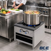 Cuisinière à gaz professionnelle de table ETL XINZHUOLIAN XZL-BG-1 en acier inoxydable, 84 280 BTU, grand brûleur, pour cuisine commerciale