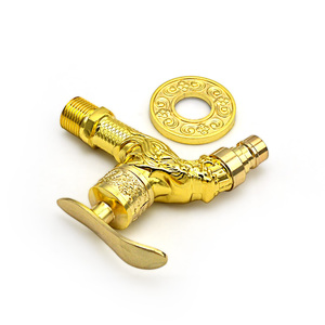 Robinet à robinet unique sculpté Dragon en or antique MCBKRPDIO support mural pour salle de bain cuisine en alliage de <span class=keywords><strong>Zinc</strong></span> lave-linge bassin - Product Image 4