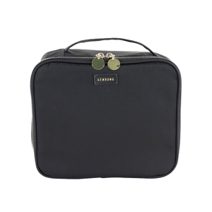 Sedex/IsoPortable Retro <b>Makeup</b> Train <b>Case</b> Cosmetic Organizer Storage Box with Mirror and LED Light with Adjustable Brightness - Product Image 1