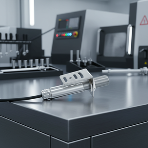 مستشعر حرارة بالأشعة تحت الحمراء بدون تلامس، مصنف IP65، تصميم معدني من الفولاذ المقاوم للصدأ، تصميم مدمج للاستخدام الصناعي، سهل الاستخدام - Product Image 1