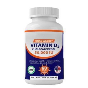 Cápsulas de Vitamina D3 Vegana para Adultos, 50000 UI, con Etiqueta Personalizada de Fábrica, para Apoyo Inmunológico - Product Image 1