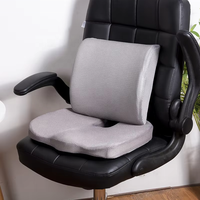Coussin de siège orthopédique personnalisable JYM avec mémoire de forme pour le coccyx et soutien lombaire, respirant, pour soulager les douleurs aux fesses et au dos en voiture