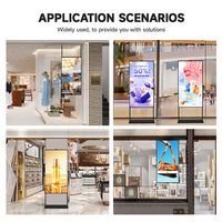 Pantalla de escaparate de 49 pulgadas de alto rendimiento 4K con bisel ultrafino y alta luminancia, con refrigeración silenciosa de 25dB para boutiques de lujo