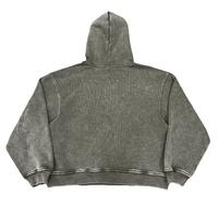 Sweat à capuche pour homme personnalisé, brodé, de haute qualité, uni, en coton French Terry, délavé à l'acide, effet vieilli, vintage, coupe oversize, respirant