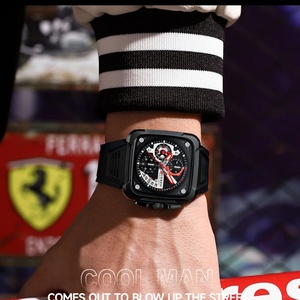 CURREN 8461 Business Quartz <b>Watch</b> for Men Original Chronograph Silica Gel Wristwatch Waterproof Luminous Calednar Luxury Man - Product Image 2