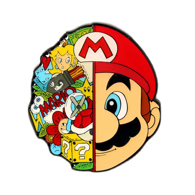 Huy Hiệu Ghim Cài Mũ Super Marioed Huy Hiệu Ghim Cài Ve Áo Hoạt Hình Mario Bros Anime Cho Trẻ Em Quà Tặng Sinh Nhật