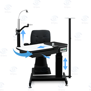 Sj ऑप्टिक्स डेंटल चेयर मिनी ओप्टोमेट्री यूनिट संयुक्त तालिका C-190A फ्लोटर नेत्र उपकरण के साथ संयुक्त तालिका - Product Image 1