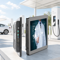 10.4 12.1 15 17 19 Inch Monitor Layar Sentuh PC Industri Tahan Air IP65 Terintegrasi untuk Otomasi Mesin CNC Kios