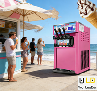 Machine à glace molle électrique professionnelle en acier inoxydable LD LD-BQL268 450W 220V Garantie 1 an