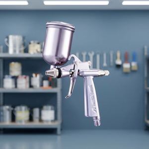 ANEST I WATA Industrial Grade Electric High Pressure <strong>Spray</strong> Gun 600ml Cup Capacity Metal Automotive Coating <strong>Paint</strong> Japan <strong>Model</strong> - Product Image 2