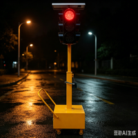 Feux de signalisation solaires portables à charge rapide avec lumière blanc chaud pour autoroutes éloignées et interventions d'urgence Fabriqués en Chine