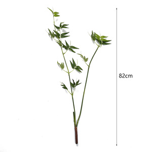 Lot de 32 tiges de feuillage vert, brins de feuilles de <span class=keywords><strong>bambou</strong></span>, plantes artificielles en gros pour la décoration de mariage, maison, hôtel, table, <span class=keywords><strong>vase</strong></span> - Product Image 5