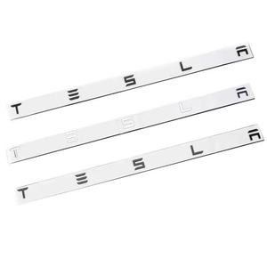 Emblème de voiture en ABS, autocollant d'emblème de hayon pour <span class=keywords><strong>Tesla</strong></span> Model 3 Y S X, modification de voiture, décoration de coffre arrière, lettres - Product Image 1