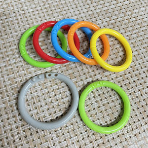 Großhandel farbigen Kunststoff Kreis offenen Ring 22mm 25mm 32mm bunten Ring für Notebook Binder Ring Spielzeug DIY Keychaain Zubehör - Product Image 6