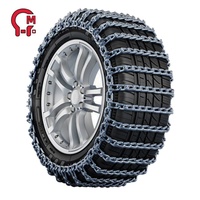 HLM, venta al por mayor, cadenas de nieve reforzadas de alta resistencia para automóviles, SUV, furgonetas, camionetas, cadenas de nieve, acabado de zinc para protección de neumáticos