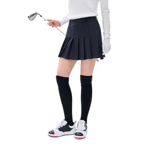 Vintage Pleated Korean Tennis Skirts Short White Black Womens Sexy Mini Skirts Summer High Waist Golf Skirts