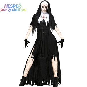 Disfraz de Monja Casual para Mujer HESPER, Disfraces de Anime para Adultos, Navidad, Halloween, Conjuntos de Personajes de Vampiro y Demonio - Product Image 1