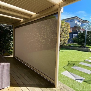 Persianas eléctricas a prueba de agua para balcón, <span class=keywords><strong>toldo</strong></span> retráctil con cremallera, enrollables para exteriores, baratas - Product Image 2