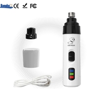Leiser Wiederaufladbarer Krallenschleifer für Haustiere mit LED-Licht USB-Aufladung Tragbar Sicher für Hunde und Katzen Bestseller Pflegewerkzeug