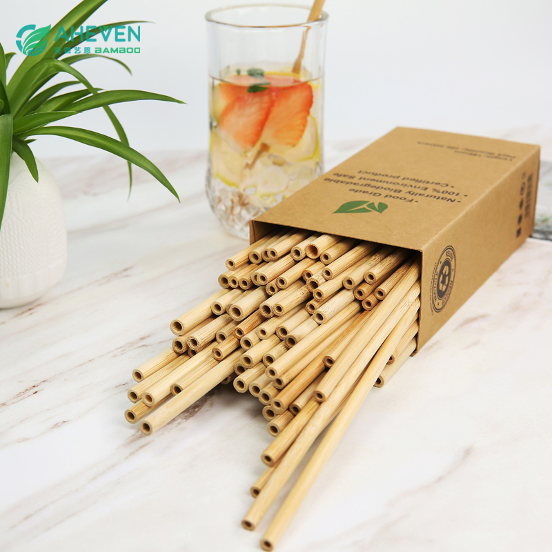 Reusable Natural Organic Eco Friendly Drinking Straw Bamboo Straws