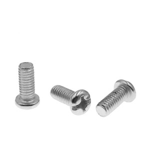 Pan Head Machine Screws M4 10mm Carbon Steel Metric Standard Thread Round Head Screw For Panel Switch Box Fixing - Product Image 1