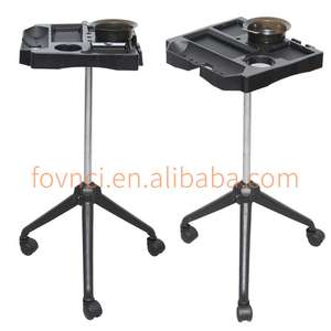 Muebles de salón profesional Carro de bandeja de herramientas de barbero de plástico de 3 ruedas para extensiones de cabello y pelucas para sala de estar y uso en hotel 1 - Product Image 5