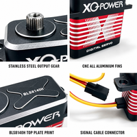 Servomoteur de queue d'hélicoptère XQ-POWER XQ-BLS8140H 40kg Étanche Sans balais Engrenage en acier inoxydable Aluminium CNC 12V Haute vitesse