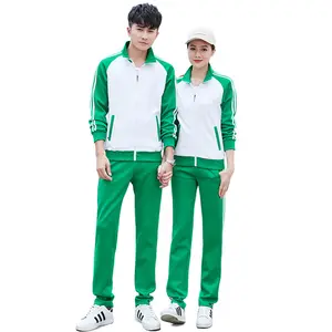 New sports wear school uniform students suit couple for tracksuit running wear