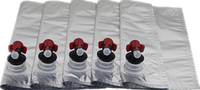 Sac aseptique réutilisable et recyclable de 5 L pour jus de fruits, vin, eau, lait, vodka, bière, eau minérale en boîte avec valve, pochette pour boisson