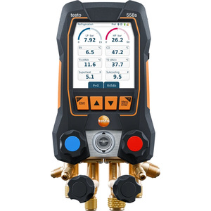 เครื่องวัดความดันสารทำความเย็นแบบดิจิตอลหลายช่องทาง Testo 558s สำหรับงานติดตั้งเครื่องปรับอากาศ ผลิตในประเทศเยอรมนี - Product Image 5