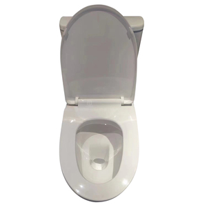WC monobloc moderne en céramique blanc à double chasse pour hôtels et maisons, à vendre - Product Image 3