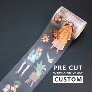 Özel evcil hayvan bandı özel kesim şeffaf PET yapıştırıcı dekoratif sticker - Product Image 1