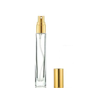 Mini frasco de perfume transparente de 10 ml, redondo, vacío, con base gruesa, pulverizador, tapa de rosca, serigrafía. - Product Image 2