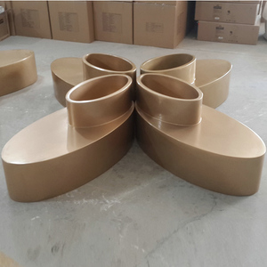 Y130 moderne banc en forme de fleur extérieur public attente Pot de fleur meubles avec hôtel salle à manger caractéristiques - Product Image 3